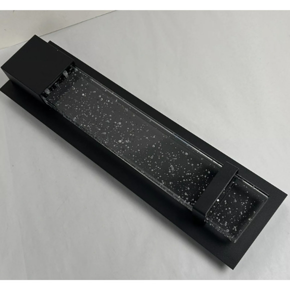 ASD LED 13 Inch Crystal Seeded Bubble Glass Wall Sconce | 12W 120V 500LM 3000... - Picture 4 of 4